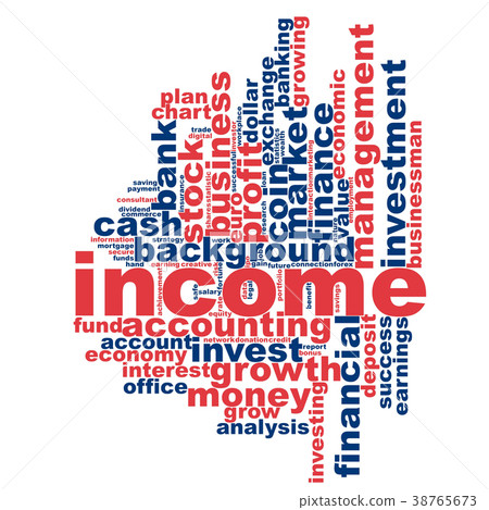 Income word cloud - Stock Illustration [38765673] - PIXTA