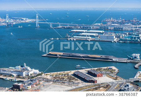 Yokohama Bay Area Bay Bridge and Osan Bridge Yokohama Bay Area Bay Bridge and Osan Bridge 38766387