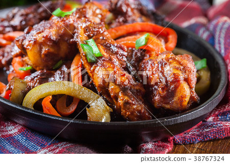 Chinese chicken wings with vegetables Chinese chicken wings with vegetables 38767324