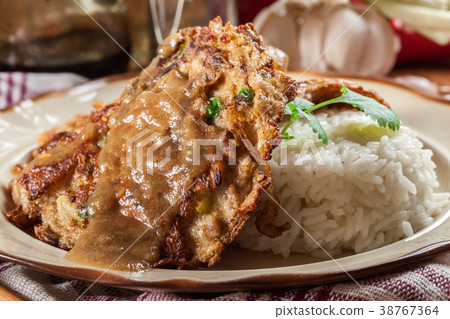 Chinese egg fu yung omelette Chinese egg fu yung omelette 38767364