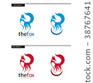 Fox Logo Design Template 38767641