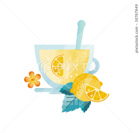 Vitamin healthy herbal tea, drink with lemon and Vitamin healthy herbal tea, drink with lemon and 38767649