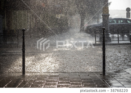 Rain in the city Rain in the city 38768220
