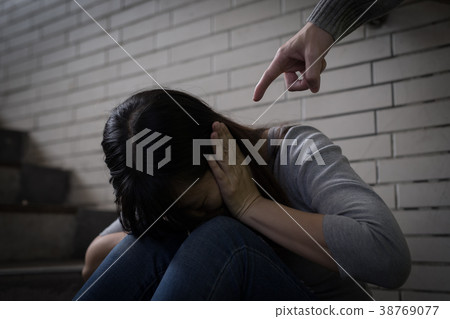 woman with bullying concept woman with bullying concept 38769077