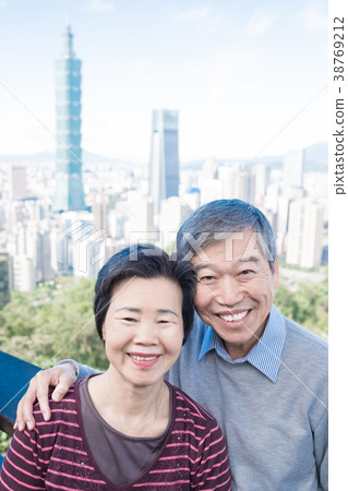 old couple selfie in taipei old couple selfie in taipei 38769212