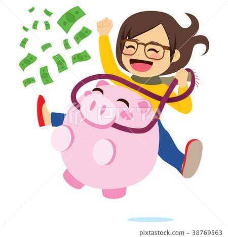 Riding Piggy Bank Riding Piggy Bank 38769563