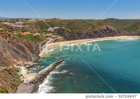 Delightful beach of Arrifana, for surfing in Delightful beach of Arrifana, for surfing in 38769697