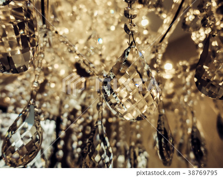 Crystal chandelier close-up.  38769795