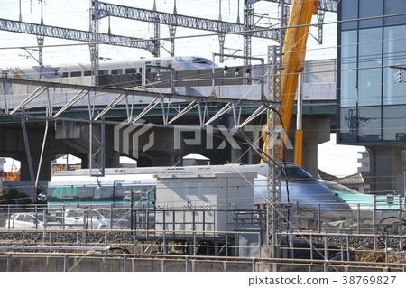 Railway Museum Series 400 Shinkansen (before loading into the building) 38769827