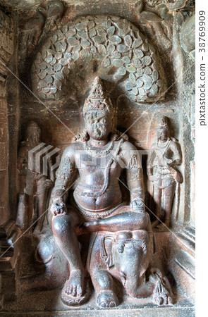 Interior of Indra Sabha temple at Ellora Caves 38769909