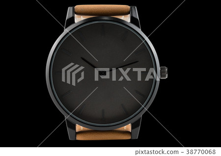 wristwatch isolated on black background wristwatch isolated on black background 38770068
