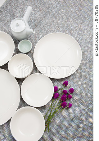 板材和陶瓷板材，台式視圖，盤碗 38770288