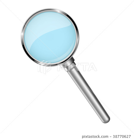 Magnifying glass. Vector 3d illustration Magnifying glass. Vector 3d illustration 38770627