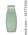 plastic bottle pastel green with lid.  38773394