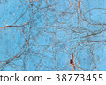Blue rusty metal texture background 38773455