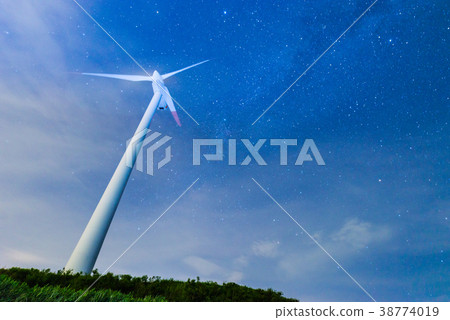 Aso, night windmill 3 Aso, night windmill 3 38774019