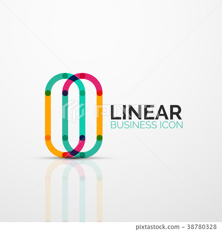 Abstract flower or star minimalistic linear icon Abstract flower or star minimalistic linear icon 38780328