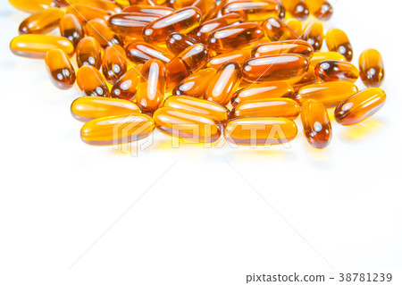 Fish oil, soft capsule, omega, supplement on white Fish oil, soft capsule, omega, supplement on white 38781239