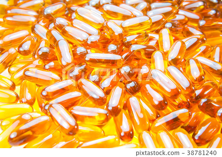 Fish oil, soft capsule,omega,supplement background 38781240