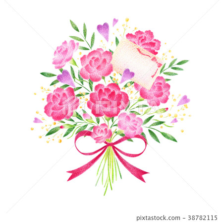 Mother's Day bouquet message card Mother's Day bouquet message card 38782115