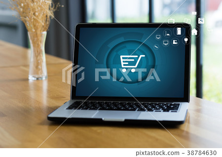 Business people use Technology Ecommerce Business people use Technology Ecommerce 38784630