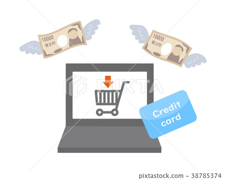 Shopping money fly on pc 38785374