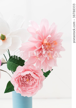 Crepe paper flower bouquet Crepe paper flower bouquet 38788333