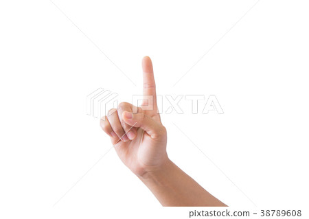 Close up hand symbol on white. Close up hand symbol on white. 38789608