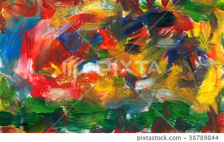 Abstract blend of strokes with a brush 38789844