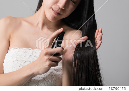 頭髮護理美容美髮長發年輕女子 38790453