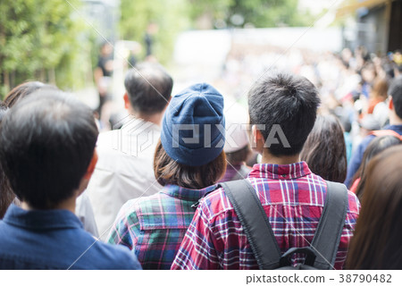 Spectators watching the show Spectators watching the show 38790482