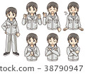 Pose variations for women in work clothes 38790947