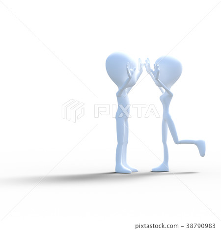 高觸感perming3DCG插圖素材 高觸感perming3DCG插圖素材 38790983