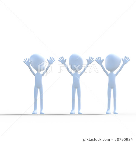 大年perming3DCG插圖素材 38790984