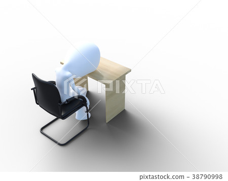 Falling employees perming3 DCG Illustration material 38790998