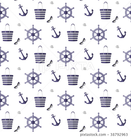 Pattern on the sea theme. 38792963