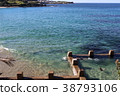 Outdoor sea water pool on Coogee Beach, Sydney, Australia 38793106