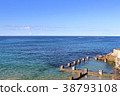 Outdoor sea water pool on Coogee Beach, Sydney, Australia 38793108