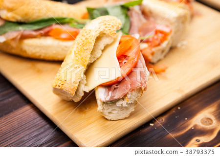 Close up on homemande sandwiches Close up on homemande sandwiches 38793375