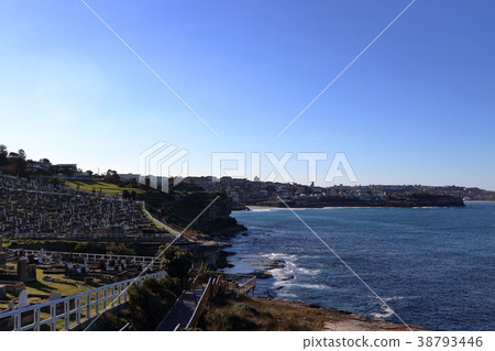 View of Waverley Cemetery, Bronte, Bondi from Sydney Crowbury View of Waverley Cemetery, Bronte, Bondi from Sydney Crowbury 38793446