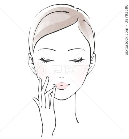 A woman who carries lip care A woman who carries lip care 38793596