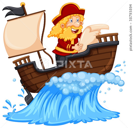 Pirate exploring the ocean Pirate exploring the ocean 38793894