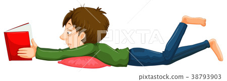 Man reading book alone Man reading book alone 38793903