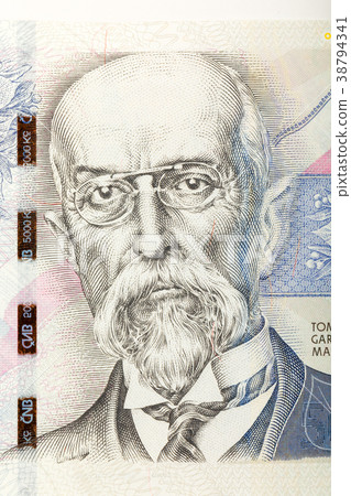 Tomas Garrigue Masaryk on czech banknote 38794341
