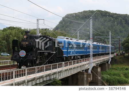 C56 steam locomotive tow 12 series passenger car 38794546