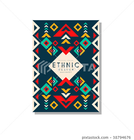 Ethnic design abstrat, colorful ethno tribal Ethnic design abstrat, colorful ethno tribal 38794676