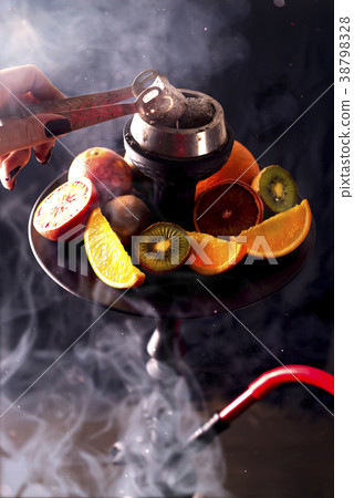 Hookah hot coals for smoking shisha and leisure 38798328