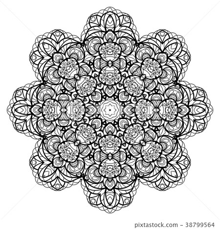 Flower Mandala. Vintage decorative elements. Flower Mandala. Vintage decorative elements. 38799564