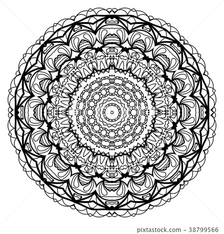 Flower Mandala. Vintage decorative elements. 38799566