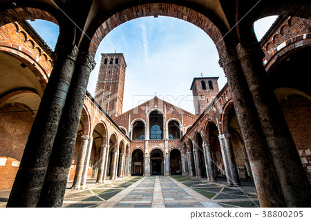 The Basilica of Sant'Ambrogio in Milan, Italy 38800205
